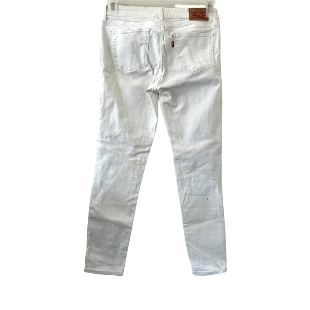 Levi’s 711 Skinny White Distressed Jeans - Picture 2 of 8